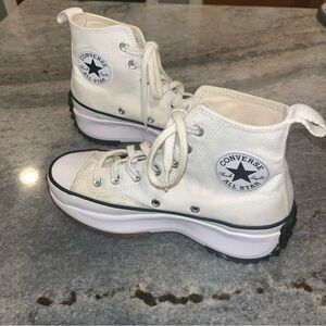 Converse White High-Top Athletic Shoes